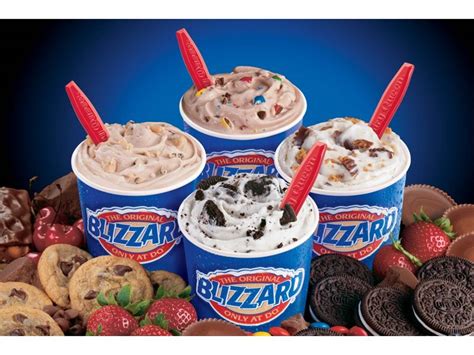 <strong>Dairy Queen's</strong> Blizzard is made with thick, soft-serve and a range of customizable mix-ins. . Dairy queen treat
